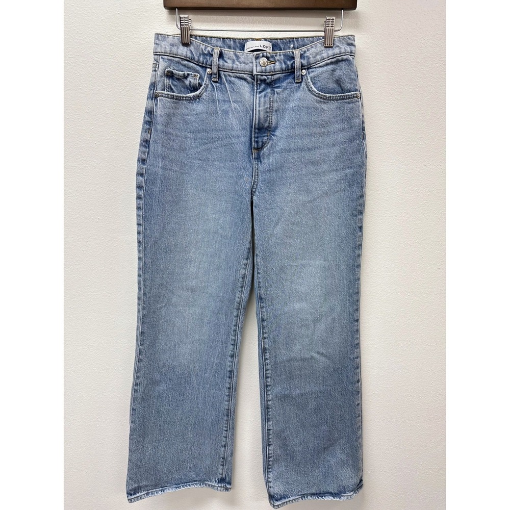 Loft The Wide Leg Light Wash Jean 27‎